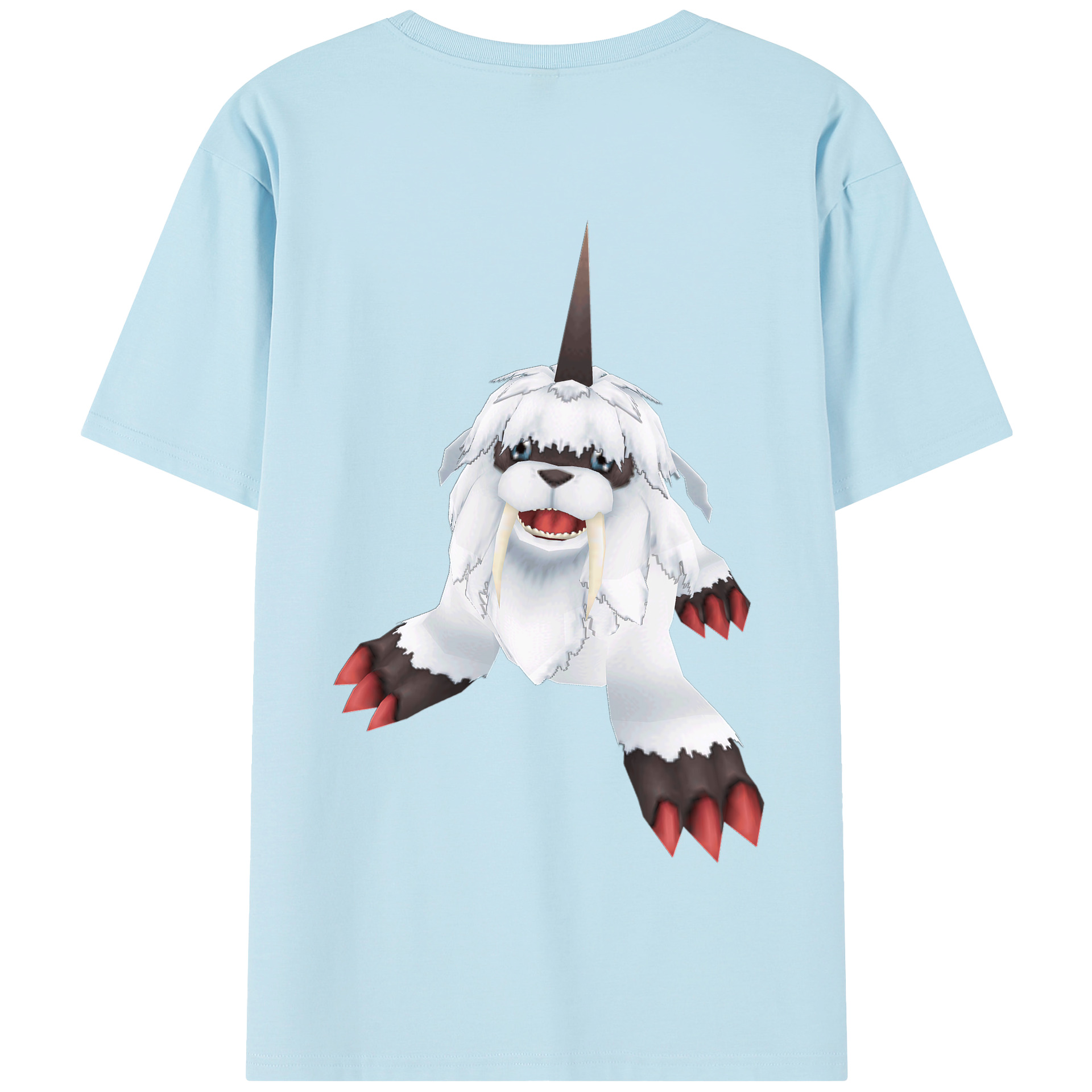 （画像用） Digimon デジタルモンスター/デジモン 綿100％半袖Tシャツ（背面プリント）